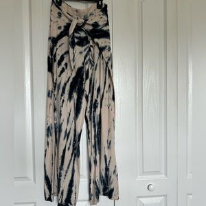 Young fabulous and broke tie dye high waisted wide leg pants